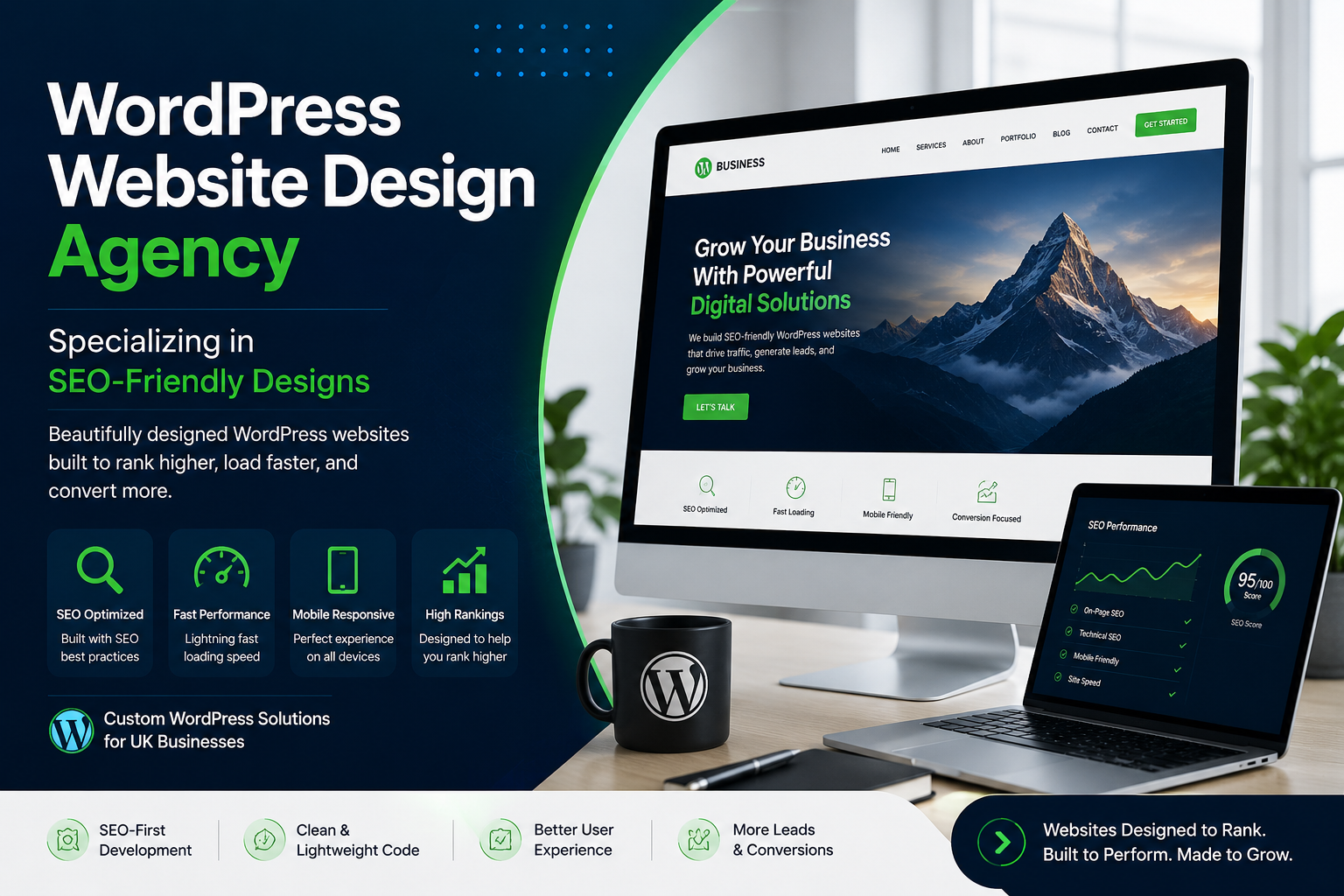 SEO friendly wordpress website design